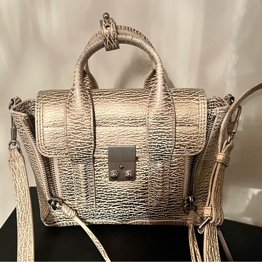 3.1 Phillip Lim Gold Leather Mini Pashli Satchel